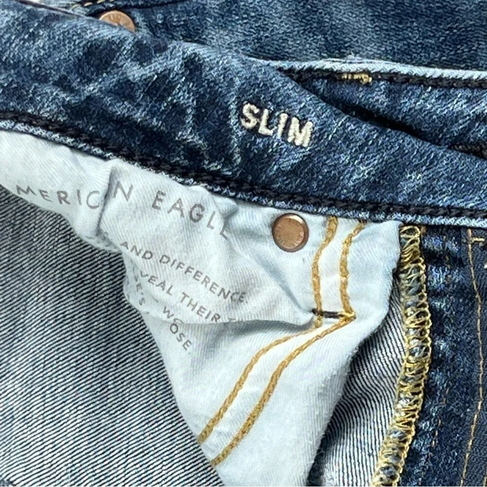 American Eagle Outfitters - Men's Jeans - 29x32 - Blue - Slim-Next Level Airflex